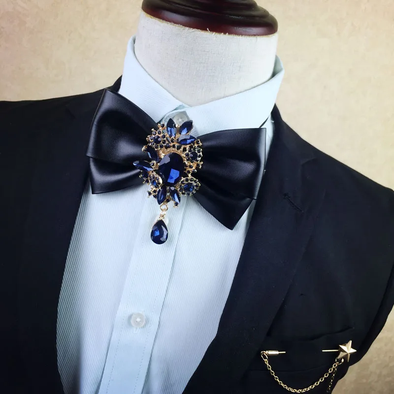 Men's Necktie For Men 2022 Vintage Bowtie Pajaritas Diamond Wedding Ties Men Accessories Necktie Butterfly Cravate Pour Homme