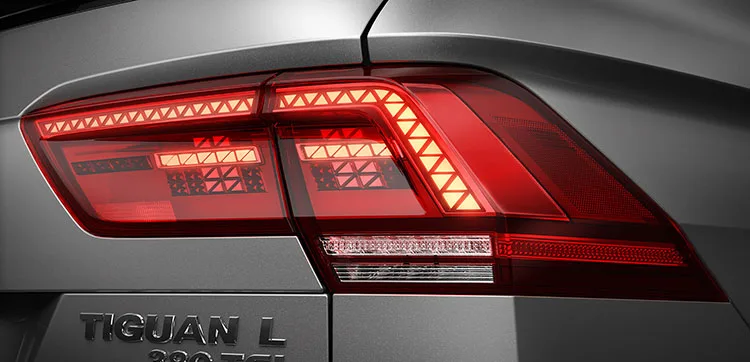 Автомобильный светильник s для Volks wgen Tiguan L светодиодный задний светильник, обновленный галогенный задний светильник DRL+ тормоз+ Парк+ сигнал