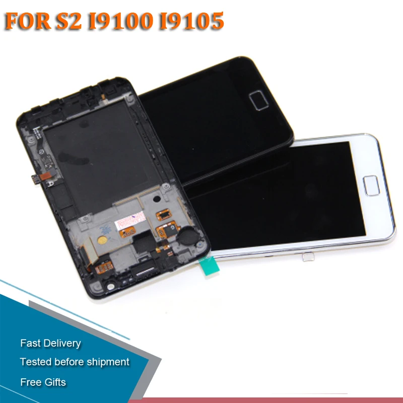 Для экрана Samsung Galaxy S2 I9100 i9105 Дисплей с комплектом для замены цифрователя