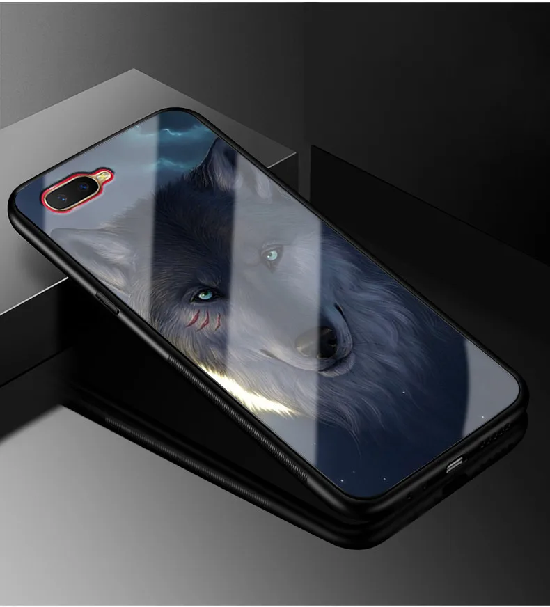 Для Coque Oppo RX17 Neo чехол из закаленного стекла твердая задняя крышка для OPPO RX17 Neo CPH1893 RX17Neo RX 17 Neo чехол силиконовый бампер - Цвет: Слоновая кость
