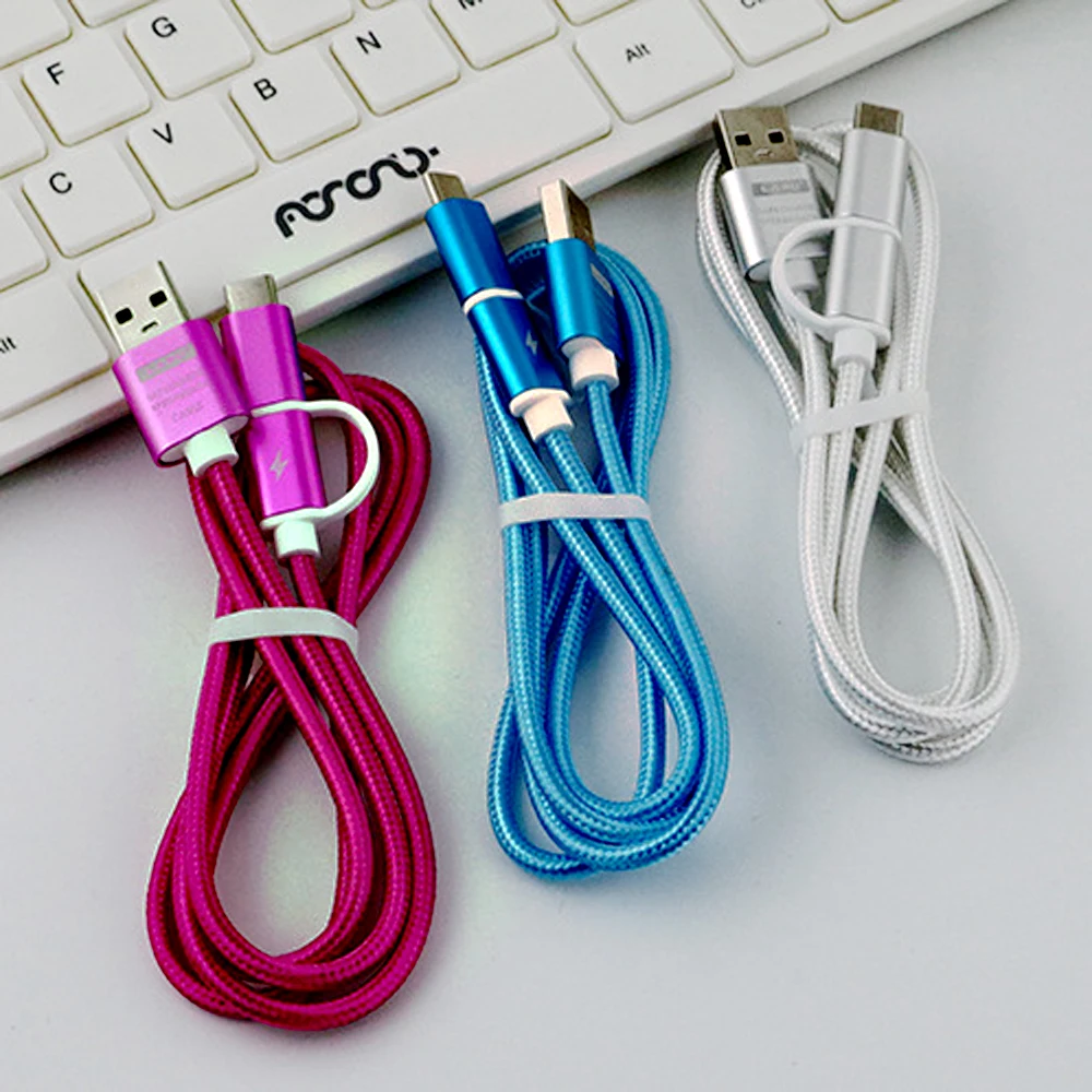 1 M 2 dans micro usb кабель chargeur rapide De для зарядки pour huawei/type-C Android | Мобильные телефоны и