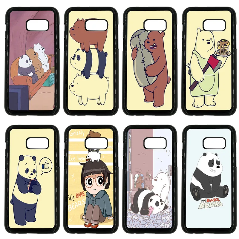 Hot Sale We Bare Bears Cell Phone Case Hard Plastic Cover for Samsung Galaxy A3 A5 A7 A8 2015 2016 2017 2018 Note 8 7 5 3 Shell |