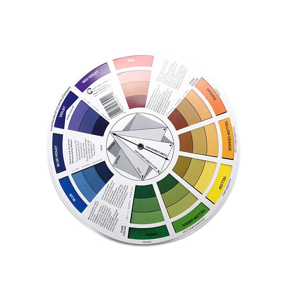 Color Wheel for Eyebrow Lip Microblading Pigment Ink Mixture Palette Maincure Colour Card Salon Tool | Красота и здоровье