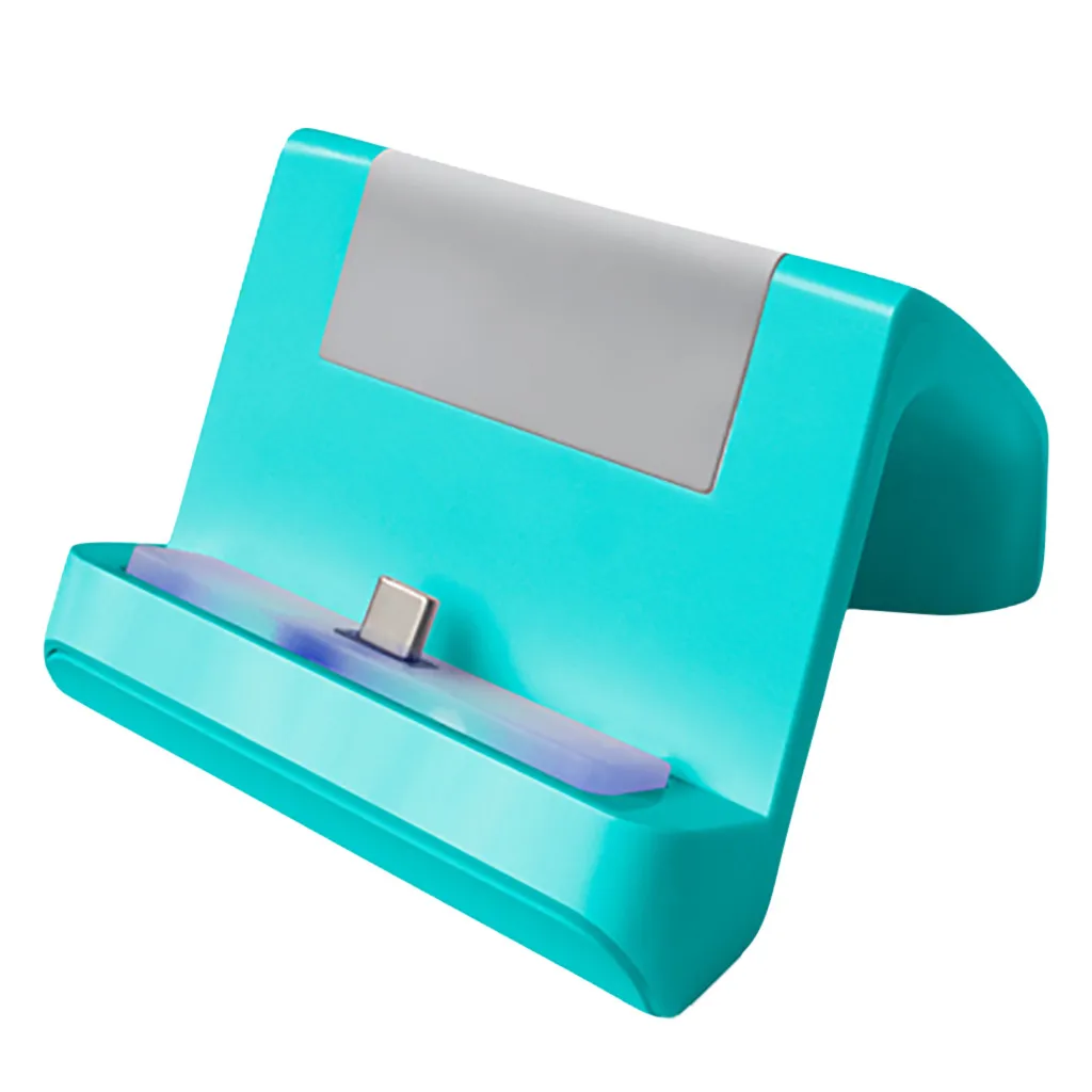 Mint Green Регулируемая usb type-C зарядная подставка быстрое зарядное устройство для NS Switch Lite консоль для kingd Switch док-станция зарядная подставка - Цвет: Mint Green