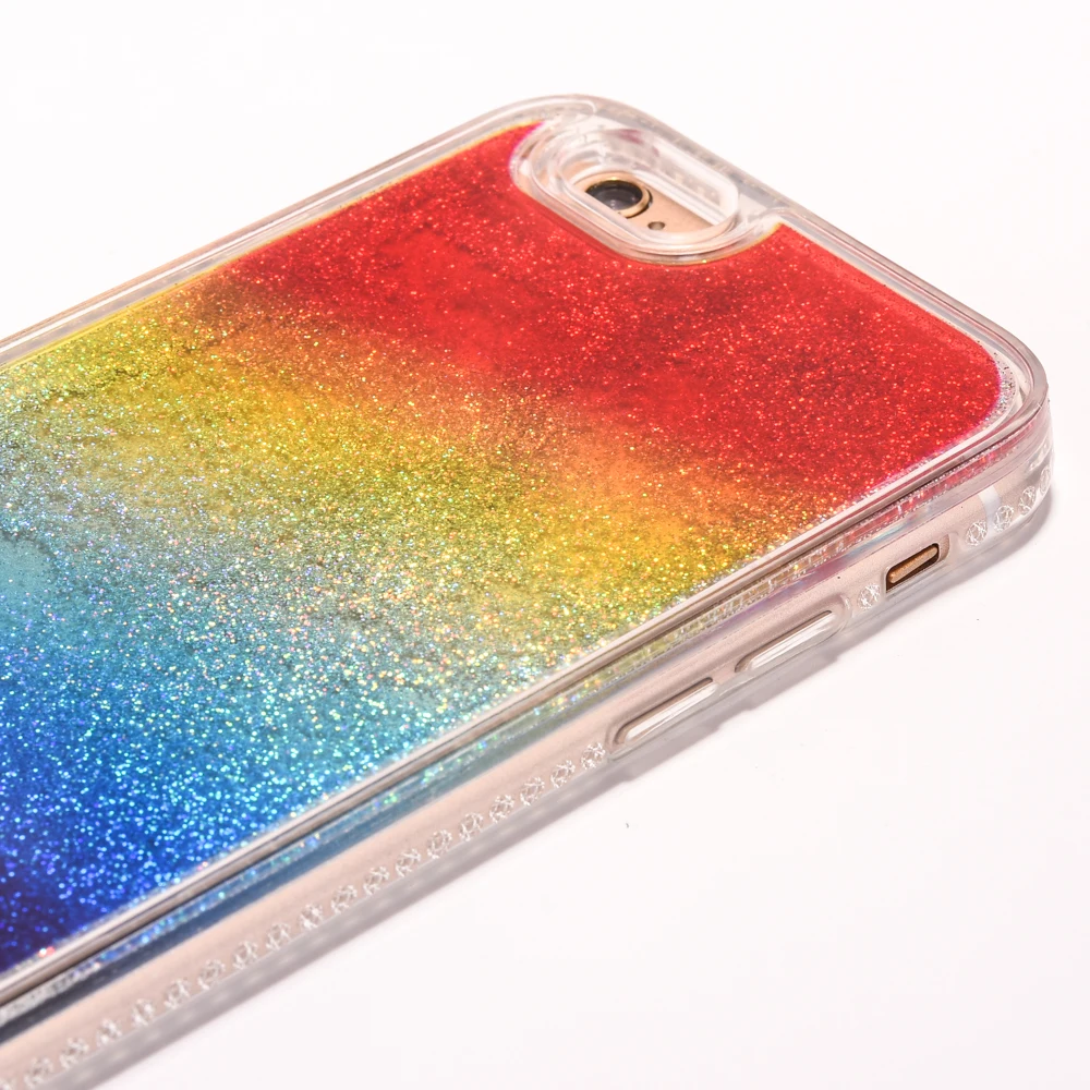 Gradient Rainbow Case For iphone 7 8 Plus 7plus Soft TPU Colorful Cases Fundas Phone iPhone 6 S Back Cover |