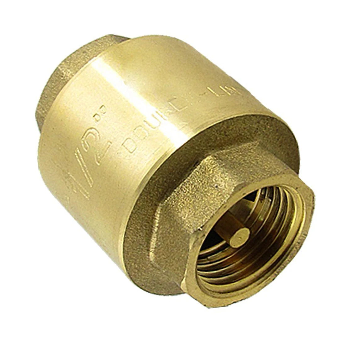 Вертикальный латунный пружинный обратный клапан размером 1/2 дюйма|non-return valve|spring