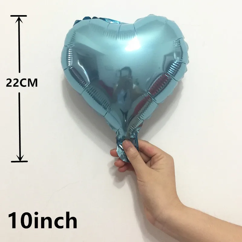 5 &quot10-дюймовые воздушные шары в форме сердца со звездой для свадебного украшения