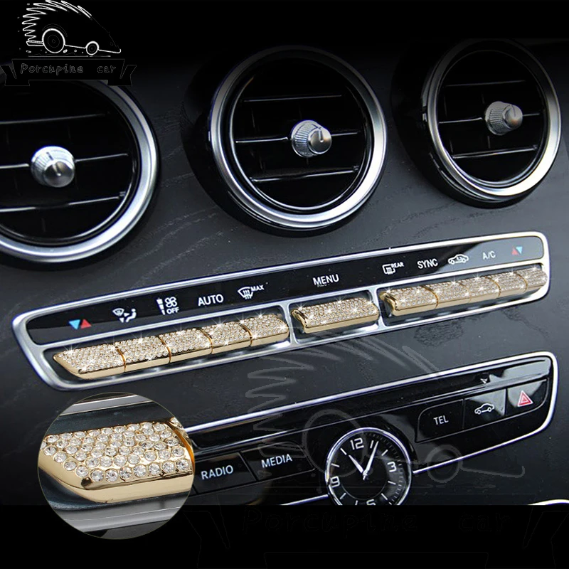 11 шт./компл. Aveo Lova AC Кнопка кондиционера аксессуары наклейка для Mercedes E Class E300L E200L C
