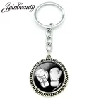 Привлекательные модные спортивные ювелирные изделия JOINBEAUTY, брелок, боксерская перчатка, художественная подвеска, брелок, кольцо-держатель, мужской подарок KC281