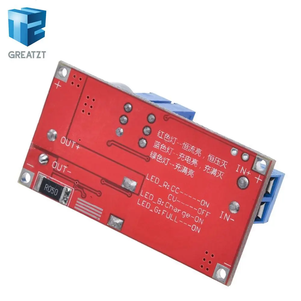 1 шт. 5A DC CC CV литиевых Батарея Шаг вниз зарядки LED Мощность конвертер литиевых Зарядное устройство шаг Пух модуль XL4015 синий
