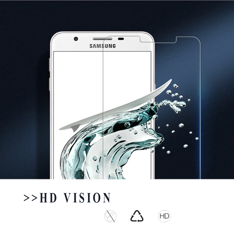 Закаленное стекло baixin для Samsung Galaxy J5 Prime On5 Защитная пленка экрана чехол телефона