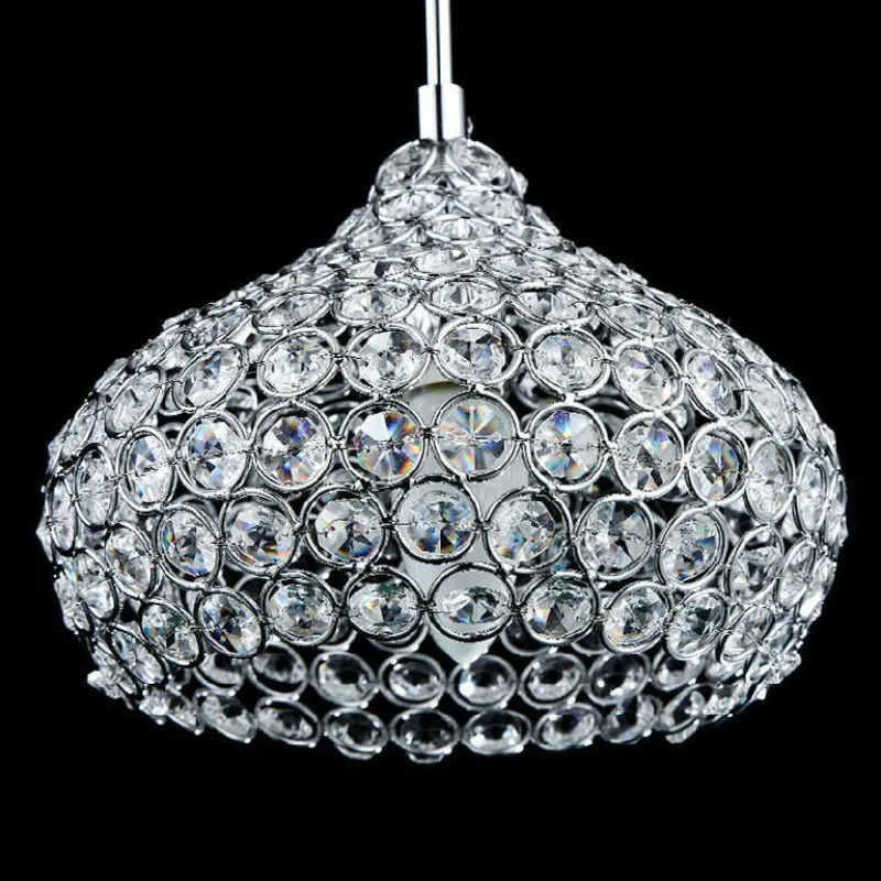 Led Iron Crystal 18cm Simple Modern Restaurant Pendant Lights For Dining Room Pendentes E Lustres Lamp | Освещение