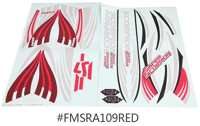 Rc самолет Стикеры части для FMS 90 мм Скорпион Jet FMS097|rc plane stickers|rc partpartes rc |