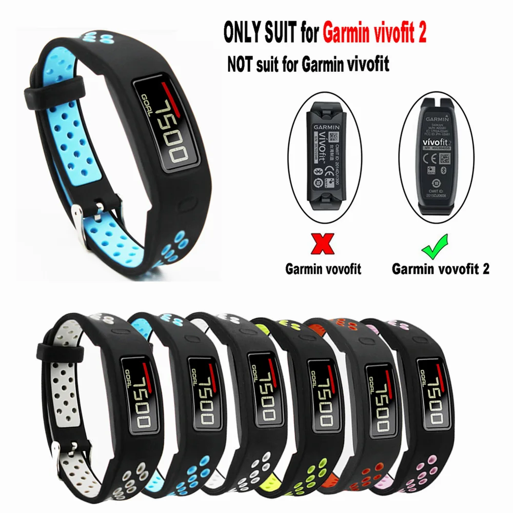 Силиконовый сменный ремешок для часов Garmin Vivofit 2 Band красочные умные часы