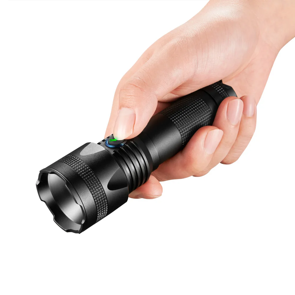 Lumintop Zoom1 зум регулируемый фонарик CREE XPL HD Макс 850 люмен луч бросать 210 m RGB rechargeable