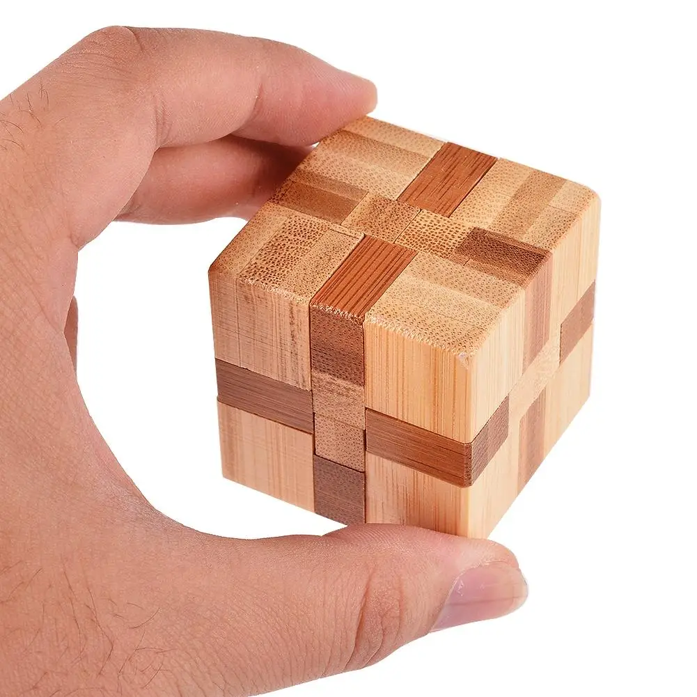 LeadingStar cubo magico Cube Lock Logic Puzzle Burr Puzzles Brain Teaser Intellectual Removing Assembling Toy zk15 | Игрушки и хобби