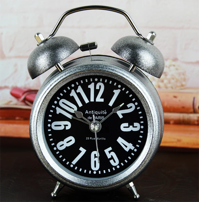 Ретро индустриальной эпохи лофт RH серебристый металлик стол колокол тревоги