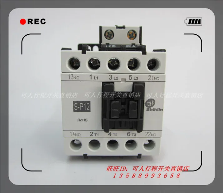 

Original: Shihlin/ S-P12 1a1b 24VAC Shihlin contactor