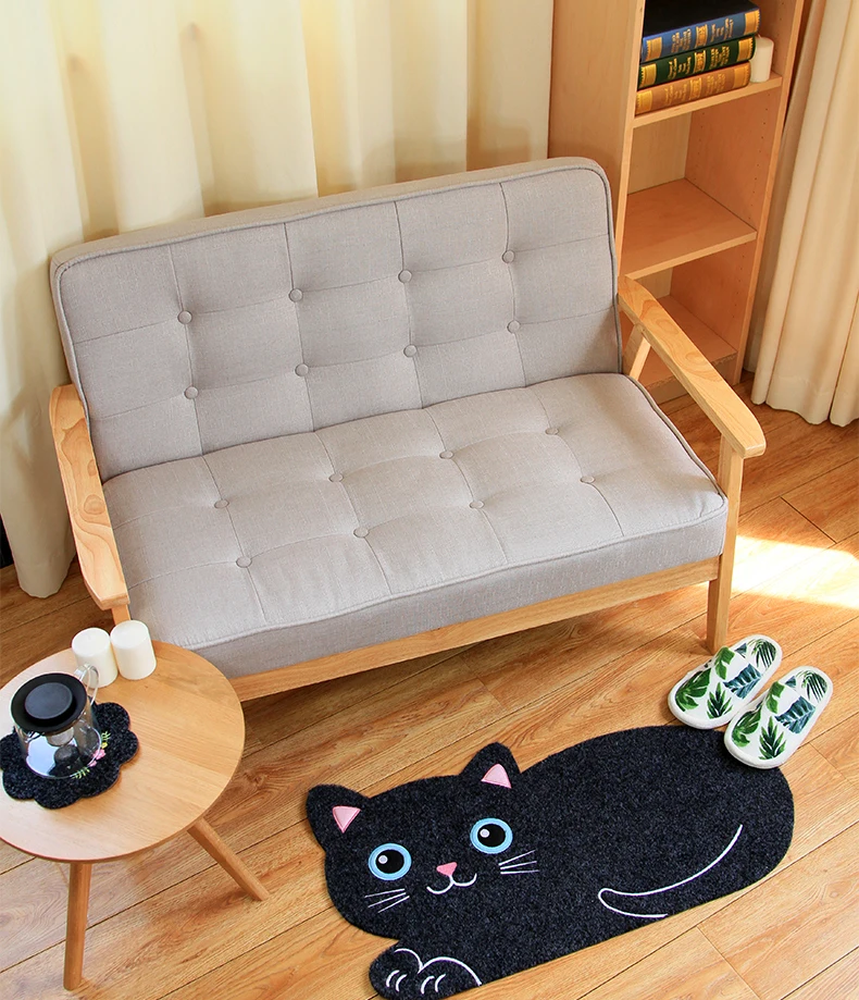 

3D Printed Washable Cute Cat Entrance Doormats Door Mat Carpet Living Room Kids Bedroom Anti-slip Floor Mats Kitchen Rugs GY101