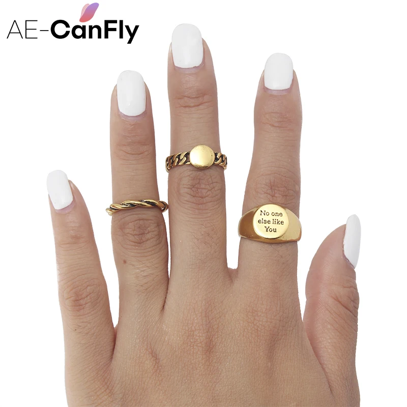 Набор Колец AECANFLY Urban модель 5 года размеры США 2D4013|mid rings|ring setknuckle band |