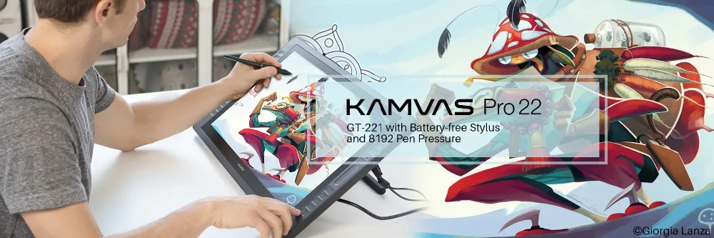 HUION Kamvas GT-191 V2 19,5" дисплей ручка планшет монитор без батареи цифровой графический чертежный монитор 8192 уровней с подарками