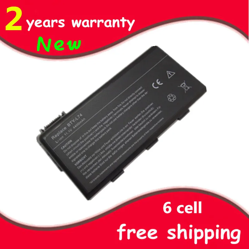 Juyaning New laptop battery For MSI A5000 A6000 A6200 A6203 A6205 A7200 CR600 957-173XXP-101 957-173XXP-102 BTY-L74 BTY-L75 | Компьютеры и