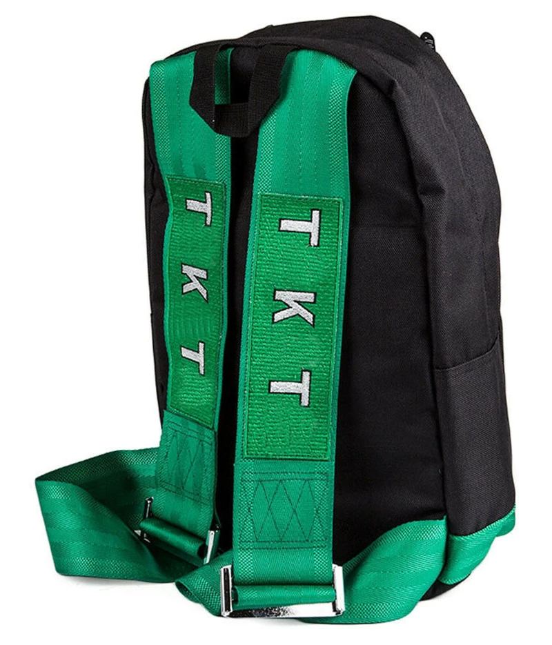 JDM СТИЛЬ гоночный тканевый ремень стиль Школьный рюкзак автомобильный холщовый