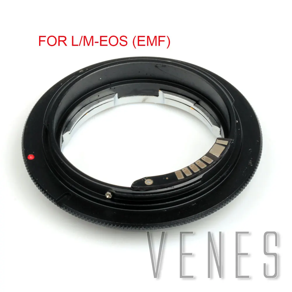 Адаптер для крепления объектива Leica M L/M-EOS Macro EMF AF для камеры Canon (D)SLR 4000D/2000D/6D II/200D/77D/5D IV/1300D/80D