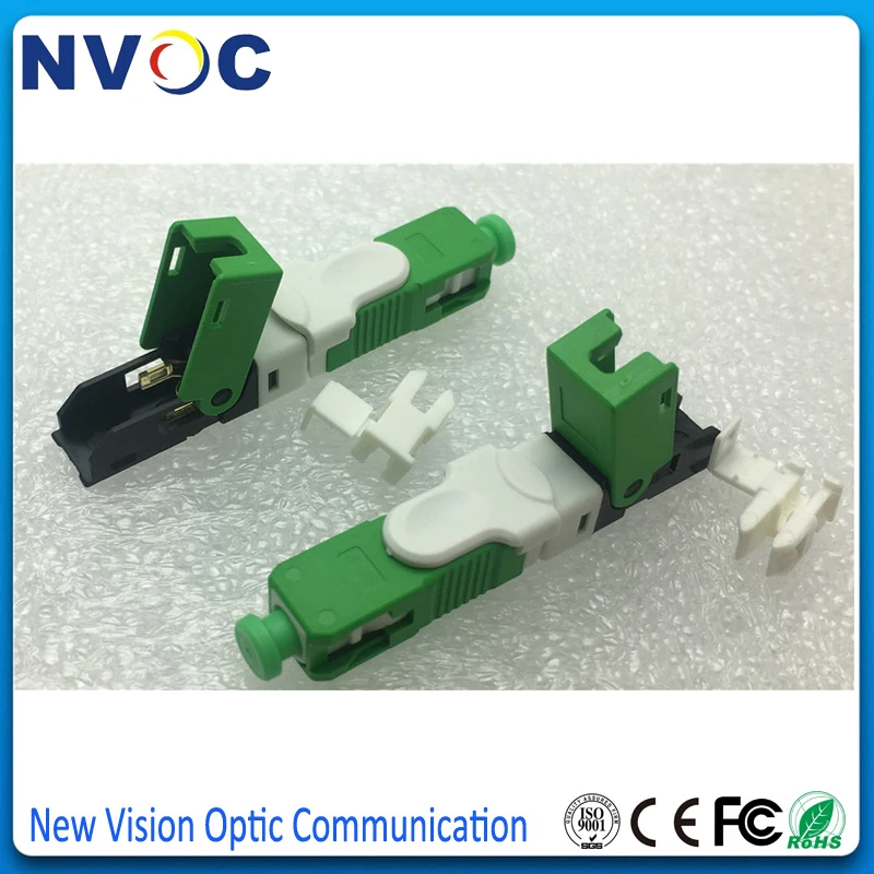 100 шт./лот лидер продаж Новый оптоволоконный Быстрый коннектор FTTH SC/APC SM полевой