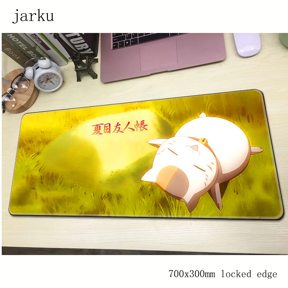 Natsume yuujinchou коврик для мыши computador gamer mause коврик 700x300X2 мм большой милый коврик для Мыши Эргономичный гаджет офисный стол коврики