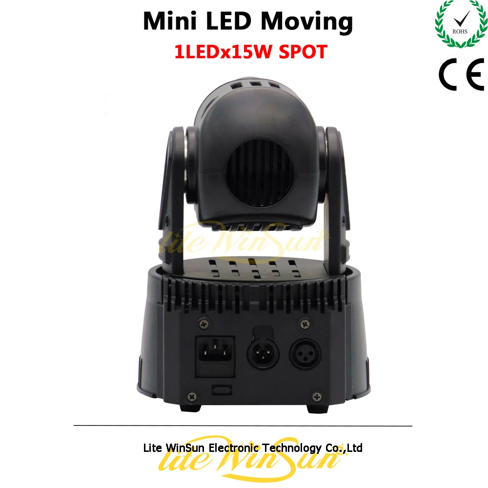 Litewinsune 1*15 Вт RGB место перемещение головы мини свет 9 гобо с фокус бар DJ Освещение |