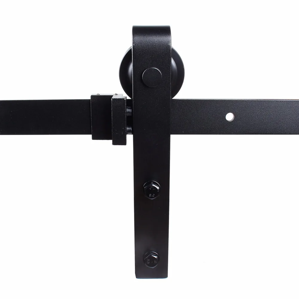 

6FT Sliding Door Hardware Barn Closet Doors Set Sliding Barn Door Hardware Closet Mount Hanger Roller Track Rail Kit