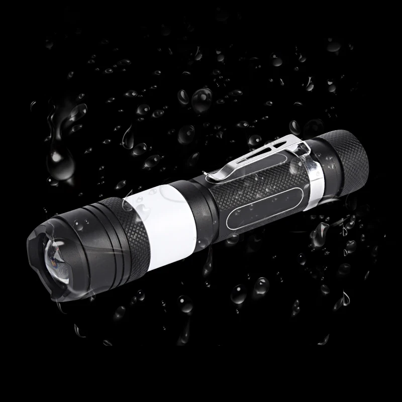 Мощный карманный фонарик зум светодио дный светодиодный cree XML T6 USB водостойкая