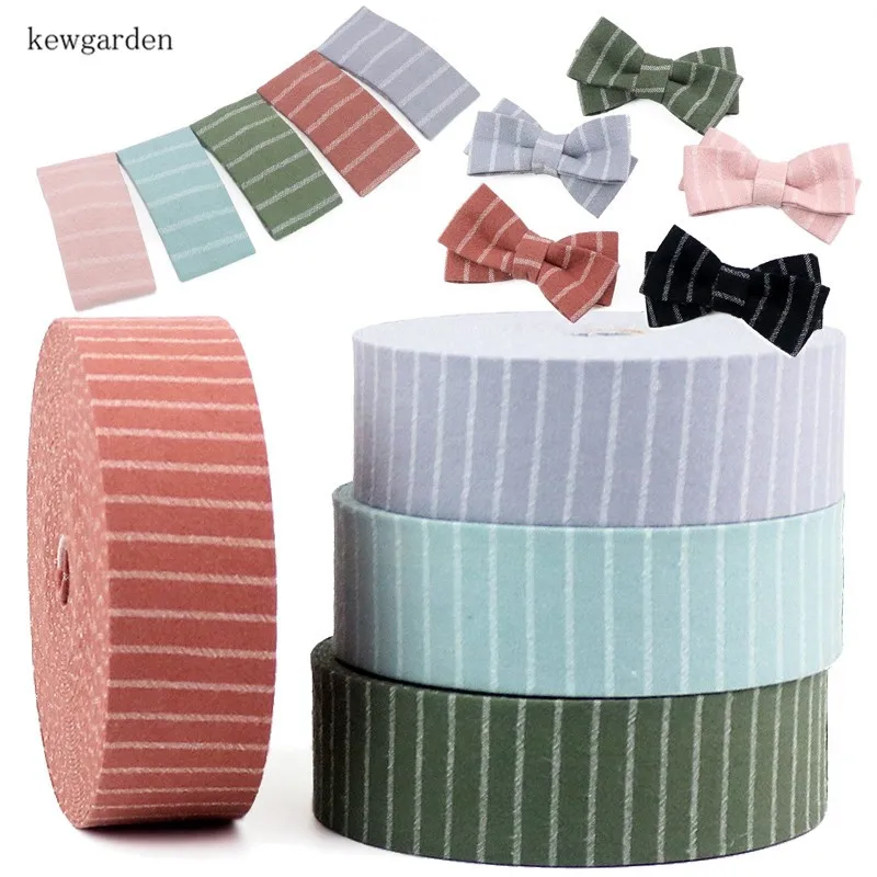 Kewgarden тканевые многослойные ленты с вертикальными полосками 3/8 &quot1&quot 1-1/2 &quot