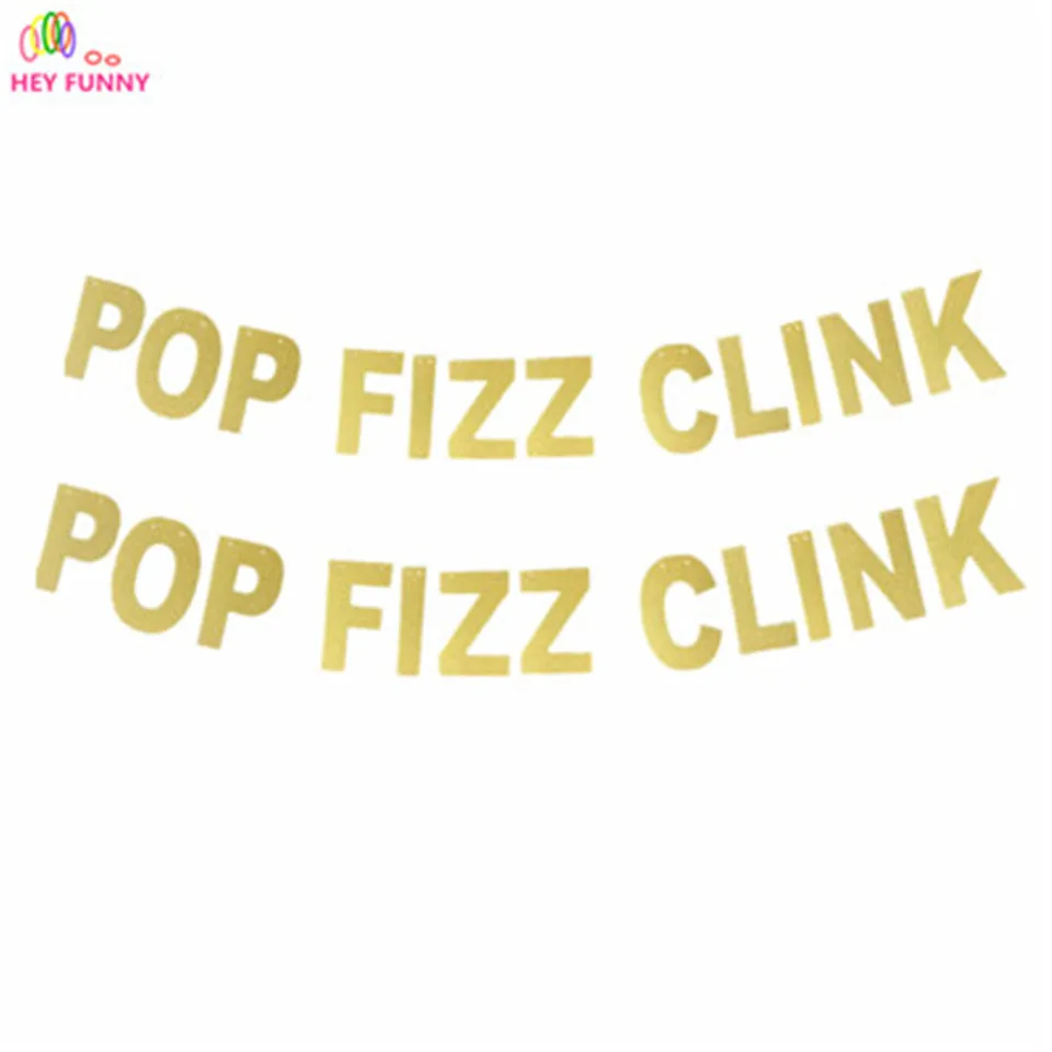Pop Fizz звон Фольга висит гирлянда свадебные украшения Обручение подвесных