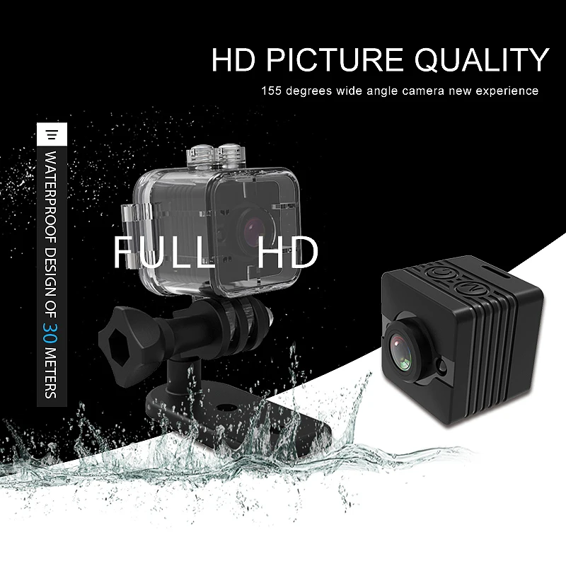 Original Volemer SQ12 MiniCamera HD 1080P Waterproof Night Vision Mini Camcorder Motion Detectiom Video Recorder PK SQ8 SQ11 SQ9 |
