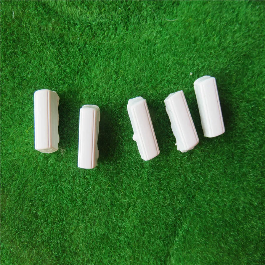 

100pcs/lot 1:300 scale ABS plastic white bus for architectural model making train layout