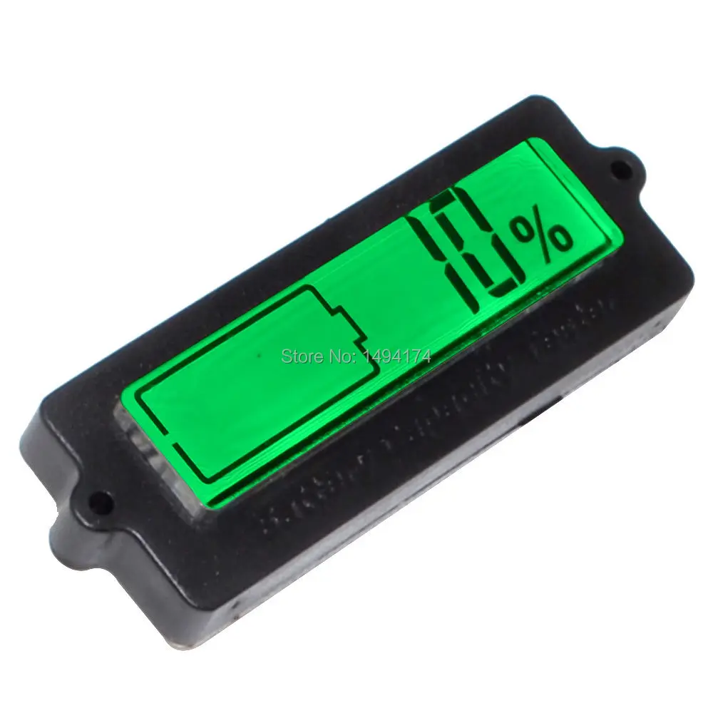 WQScosea Q8S-256 Universal Voltage Green LCD Battery Capacity Tester Indicator Meter For 12V 24v 36v 48v Lead-acid lithium | Компьютеры и
