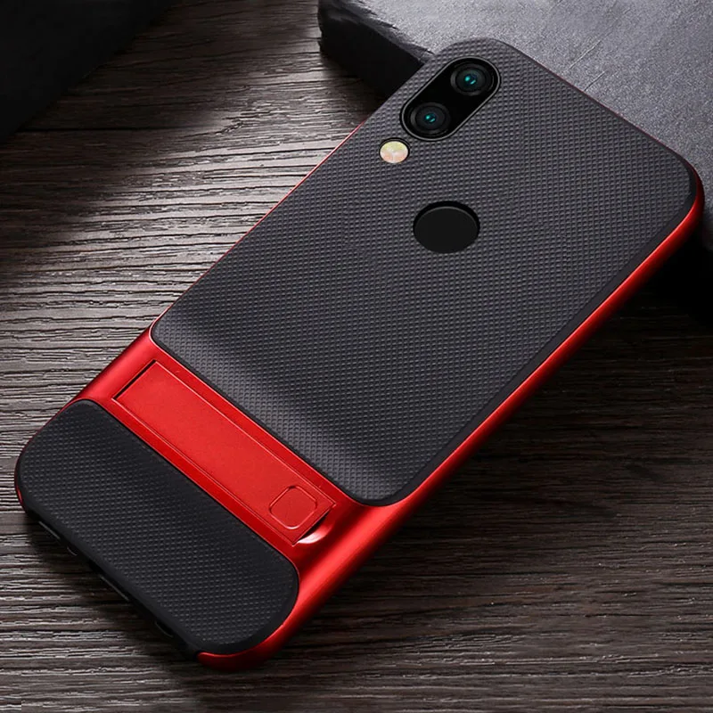 Royce Red Чехлы для телефонов с полным покрытием для Xiaomi Redmi Note 7 7Pro Pro, с подставкой, ТПУ, силиконовый защитный чехол для Xiomi Redmi Note7 Note7Pro, задняя крышка - Цвет: Royce Red