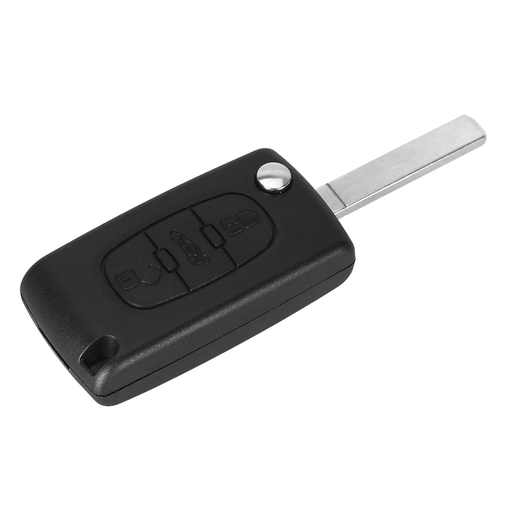 Складной чехол брелок KEYYOU для автомобильного ключа 3 кнопки Peugeot 307 308 407 607 CE0536|Ключ