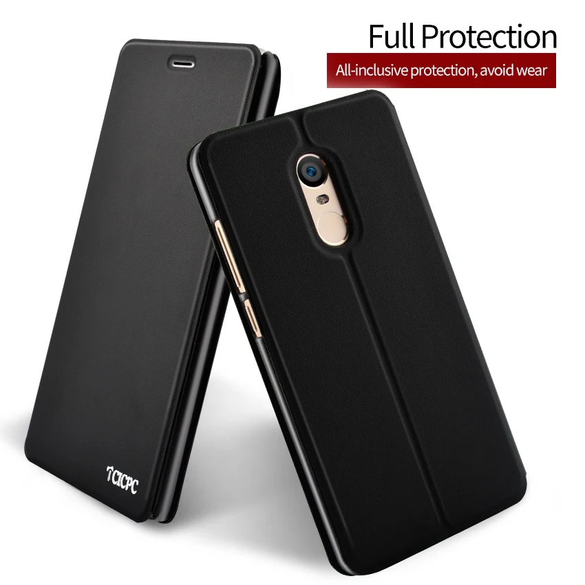 Чехол книжка TCICPC для Xiaomi Redmi Note 4 4X Роскошная искусственная кожа + Поликарбонат