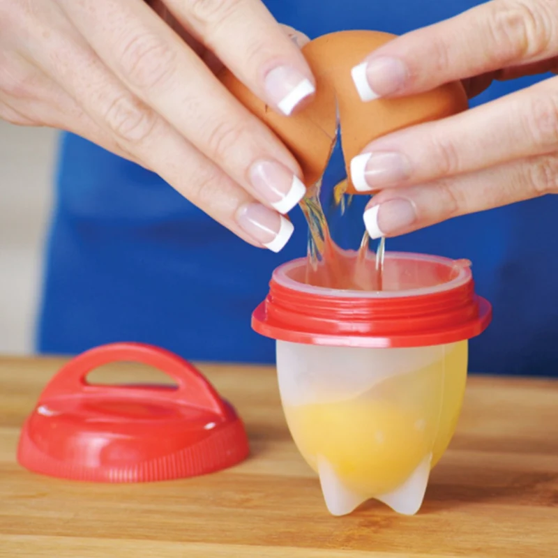 Free Shipping Egg Cooker Set 6pcs Non-stick Silicone Cups for Soft and Hard Boiled Eggs | Игрушки и хобби