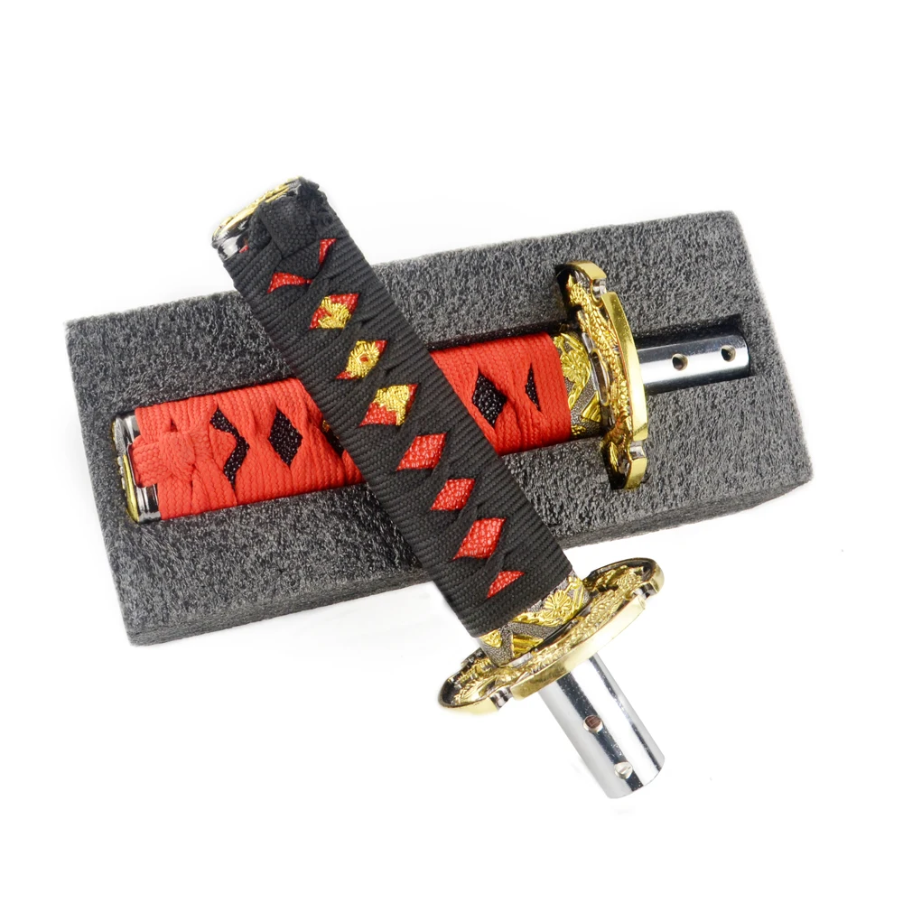 PQY-Универсальный JDM короткий самурайский золотой дракон меч ручка переключения