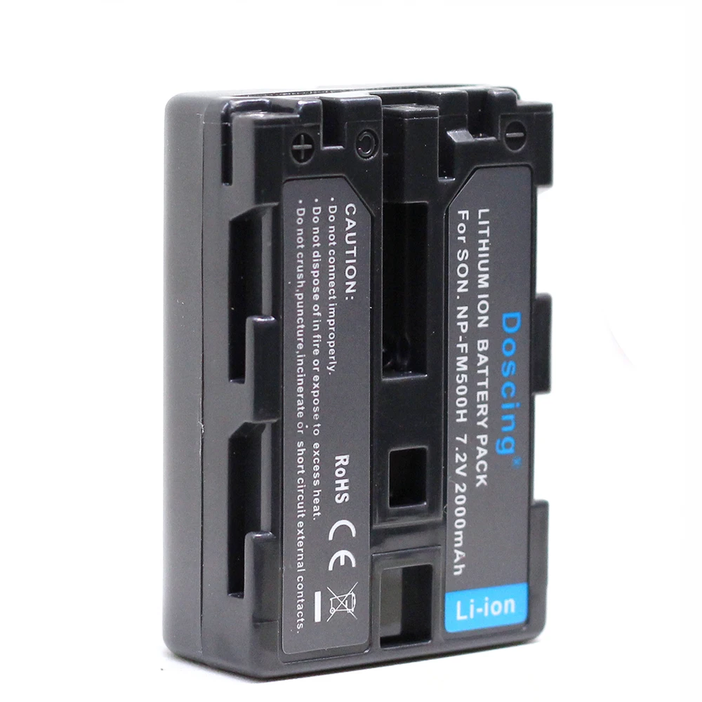 Аккумуляторы для Sony 1 шт. 2000 мА/ч камеры NP FM500H A57 A58 A65 A77 A99 A550 A560 A580 оптовая