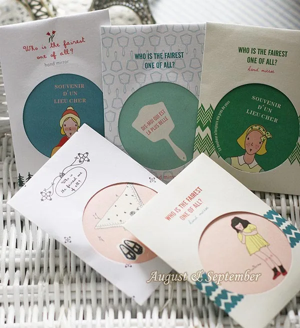 1 шт. милое маленькое мультяшное портативное круглое зеркало ручное для макияжа