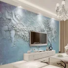 Настенные 3D фрески на заказ в европейском стиле с тиснением ангела, фотообои для гостиной, телевизора, дивана, домашний декор, обои из ткани
