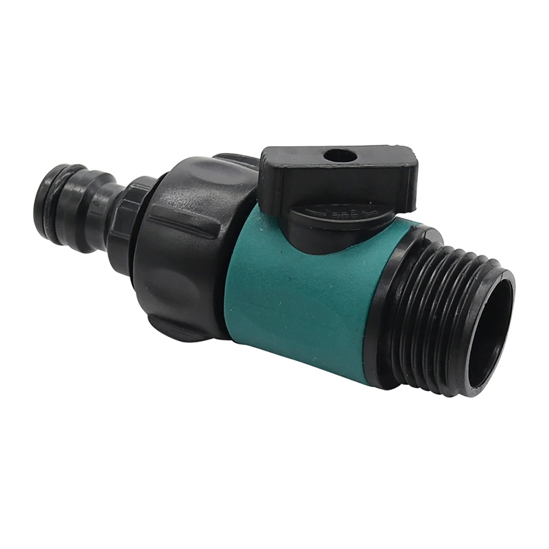 

Plastic Valve with 3/4" Male Thread Quick Connector Car Wash Garden Irrigation Pipe Fittings Prolong Hose Switch 1 Pc
