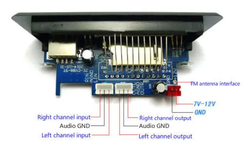 Супер цифровой аудио без потерь WAV декодер плата MP3 плеер FM радио 6 12 В|Пульты ДУ| |