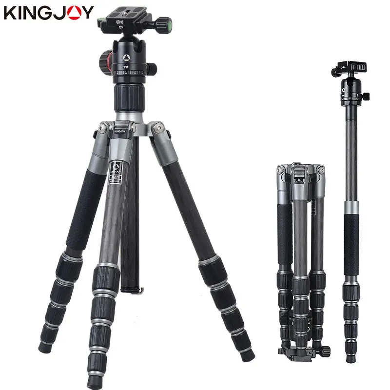 KINGJOY официальный A61/A81 + T11 штатив для камеры из углеродного волокна монопод Dslr всех