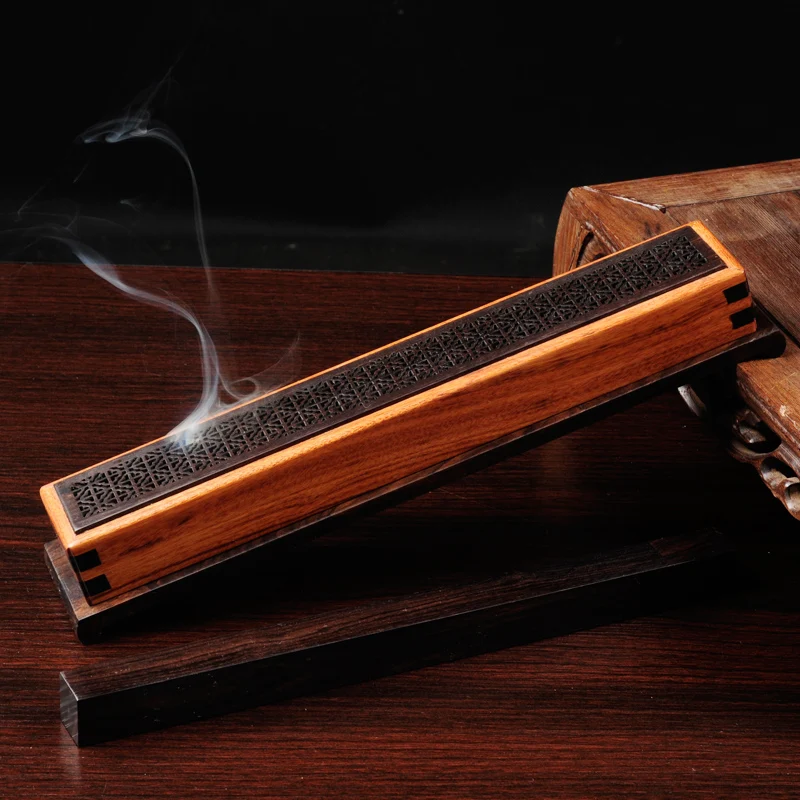 Курильница из розового дерева для пирсинга деревянная подставка благовоний